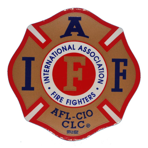 IAFF Red & Gold Decal