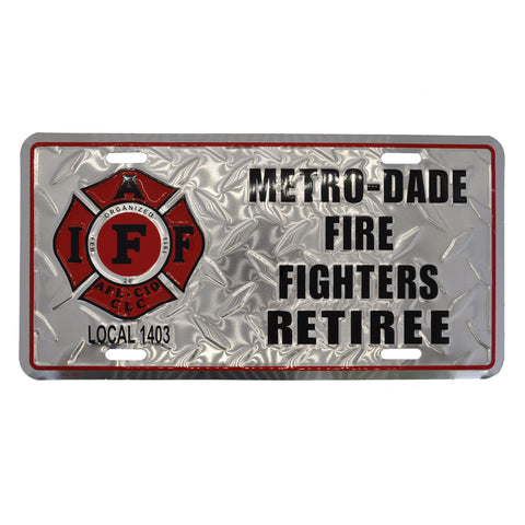 IAFF Local 1403 Retiree Plate (Diamond)